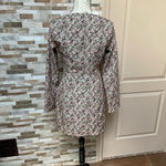 ZARA  Square Neck Floral print mini Dress Coquette girl cocktail milk-dress M Photo 3