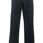 Mango  Split Hem Leggings Black Long Lean Sz M Winter Dressy Sexy Pull On Stretch Photo 1