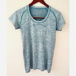 Lululemon Women's Swiftly Tech Short Sleeve Scoop Heathered Tofino Teal Sz 8 Photo 3