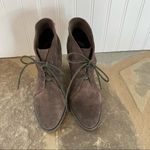 Luxury Rebel  brown suede lace up heeled ankle buckle boots EU38 US 8.5 Photo 2