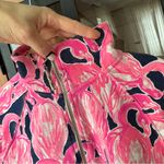 Lilly Pulitzer Zip up Jacket Skipper Popover Flamingo print Resortwear active Photo 8