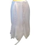 Bloomingdale’s dove grey polyester jacket and midi skirt. Size 12P/10P. Gray Photo 4