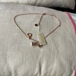 Michael Kors 3-PC Charms MK Logo 2 Hearts Rose Gold Brass NecklaceNWT MKJ7800791 Photo 6