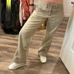 Old Navy Y2k baggy loose relaxed utility cargo pants khaki beige tan 6 medium Photo 3