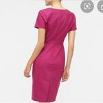 J.Crew Women's Cap Sleeve Sheath Dress Magenta Size 0 Workwear Photo 1