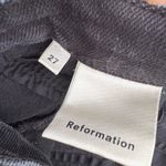 Reformation  Black Distressed Cigarette Straight Leg Denim Jeans Women’s 27 Photo 5