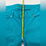 Michael Kors  Turquoise Blue Straight Leg Denim Jeans Size 0 Photo 11