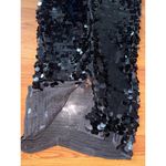 Pretty Little Thing  Black Sequin Strapless Bodycon Maxi Dress Bandeau Size 12 Photo 7