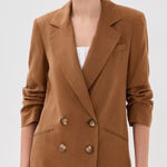 Veronica Beard NEW  Rupert Blazer Womens 10 Whisky Brown Double Breasted Photo 0