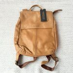 AMERICAN LEATHER CO. New Genuine Leather Liberty Backpack Cafe Latte NWT ALC1045 Tan Photo 2