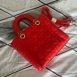 Womens Small Red Gold Crossbody Purse Ladies Stylish Casual Handbag Photo 0