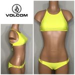 Volcom New.  yellow Strappy bikini. Photo 1