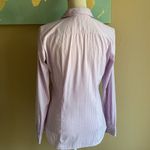 H&M Lilac lavendar purple striped button down dress shirt size 8  Photo 5