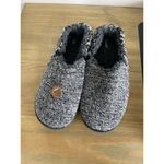 NWT Born Knit Sherpa Black and Gray Comfy Slip On Aztec Slippers Womens Small 6 Size 6.5 Photo 1
