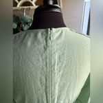 COS  voluminous v-neck light green midi dress, size 8 Photo 10