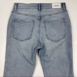 EXPRESS Women’s High Rise Flare Fringe Hem Embroidered Ankle Jeans Size 4 Photo 8