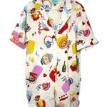 NWT True Destinations Womens Sol Party Italian Summer Romper Size Medium Photo 0