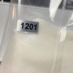 JACK White Sleeveless Tank Top Women Medium Embellished V Neck Zipper Back Photo 8