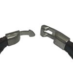 Steeltime ☠︎︎ Skull Crossbones Braid Multi Wrap Leather ☠︎︎ Black Brown ☠︎︎ Photo 8