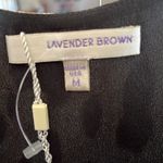 Lavender Brown  cheetah print lace shoulder top Photo 1