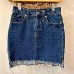 Madewell  Stretch Denim Straight Mini Skirt Size XS/25 Photo 2