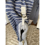 Jones New York  Sport Blue White Striped Cotton Pullover Top
 Pocket M Photo 7