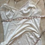 Abercrombie & Fitch Vintage Hollywood Vassarette Slip Dress 32 white Lace Nylon Tricot Lounge Small Photo 6
