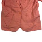 Counterparts Linen Blazer Coral Pink Button Front Career Jacket Size 8* Photo 3