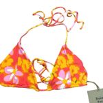 Stone Fox Swim NWT Stone Fox Tropez Bikini Top in Lei Lei Size XL Photo 1