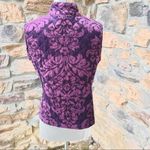 Charter Club  Purple Velour Sleeveless Vest Jacket Photo 9