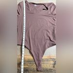 Nuuds Coffee scoop neck Long Sleeve Bodysuit Brown Size XL Photo 5