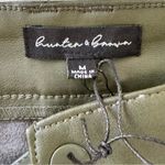 Hunter & Brown Vegan leather cargo midi skirt camo green size M NWT Size M Photo 10