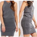 Sundry Ruched Tank Slub Dress in Gray Size XS Photo 1