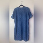 J. McLaughlin  Leandre Women's Indigo Blue Cotton Denim V-Neck Dress Size 8 Photo 4