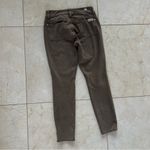 7 For All Mankind  Taupe Suede Like Cropped Pants Sz 26 Photo 3