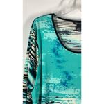 Investments  Womens Abstract Scoop Neck Long Sleeve Tunic Top Multicolor Size 2X Photo 3