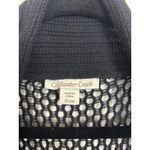 Coldwater Creek Rabbit Hair Blend Black Open Front Long Line Cardigan Size XL Photo 3