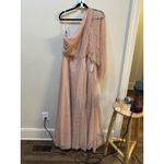 Mac Duggal 11244 Lace One Shoulder Illusion Sleeve A line Gown Size 16 Fairy Photo 3