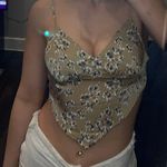 Blush Scarf Style Tie Top Photo 3