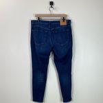 EXPRESS Skinny Mid Rise Hyperstretch Dark Wash Denim Jean Size 14 Regular Inseam Photo 2