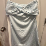 Princess Polly  Irena Strapless Mini Dress Light Blue Tall - US 4 / Light Blue  Photo 0