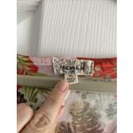 One World  Womens XL Red Poinsetta Blouse Floral Holiday Top Office Photo 4