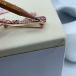 Vintage Kenneth Jay Lane rose gold colored bow brooch Pink Photo 7