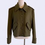 ZARA  Cropped military style jacket Sz L Photo 1
