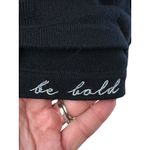 Lululemon Be Bold Backbend Sweater Small Cashmere Blend Long Sleeve Black #EE7-6 Photo 3