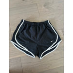 Nike Women's  Black White Dri-FIT Tempo Athletic Running Shorts Size S Photo 2