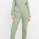 Madewell  Garment-Dyed Relaxed Coverall Jumpsuit in Pale Evergreen Size XXS NWT Photo 6