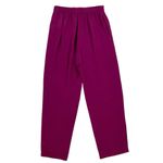 Nora Noh Silk Trousers Fuchsia High Rise Relaxed Fit Dress Pants 12 Women’s Pink Photo 2