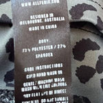 All Fenix Cheetah Print Athletic Womens Leggings Size Small Stripes Olive Gray Photo 55