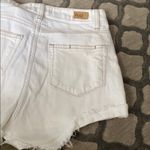 Paige  DENIM High Waisted White Denim Shorts Photo 8